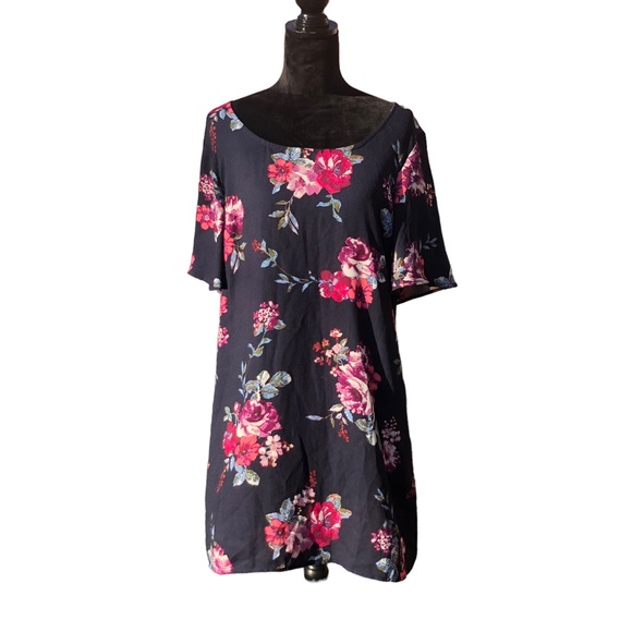 Rue 21 Navy Blue Floral Dress size X-Large - Picture 6 of 10